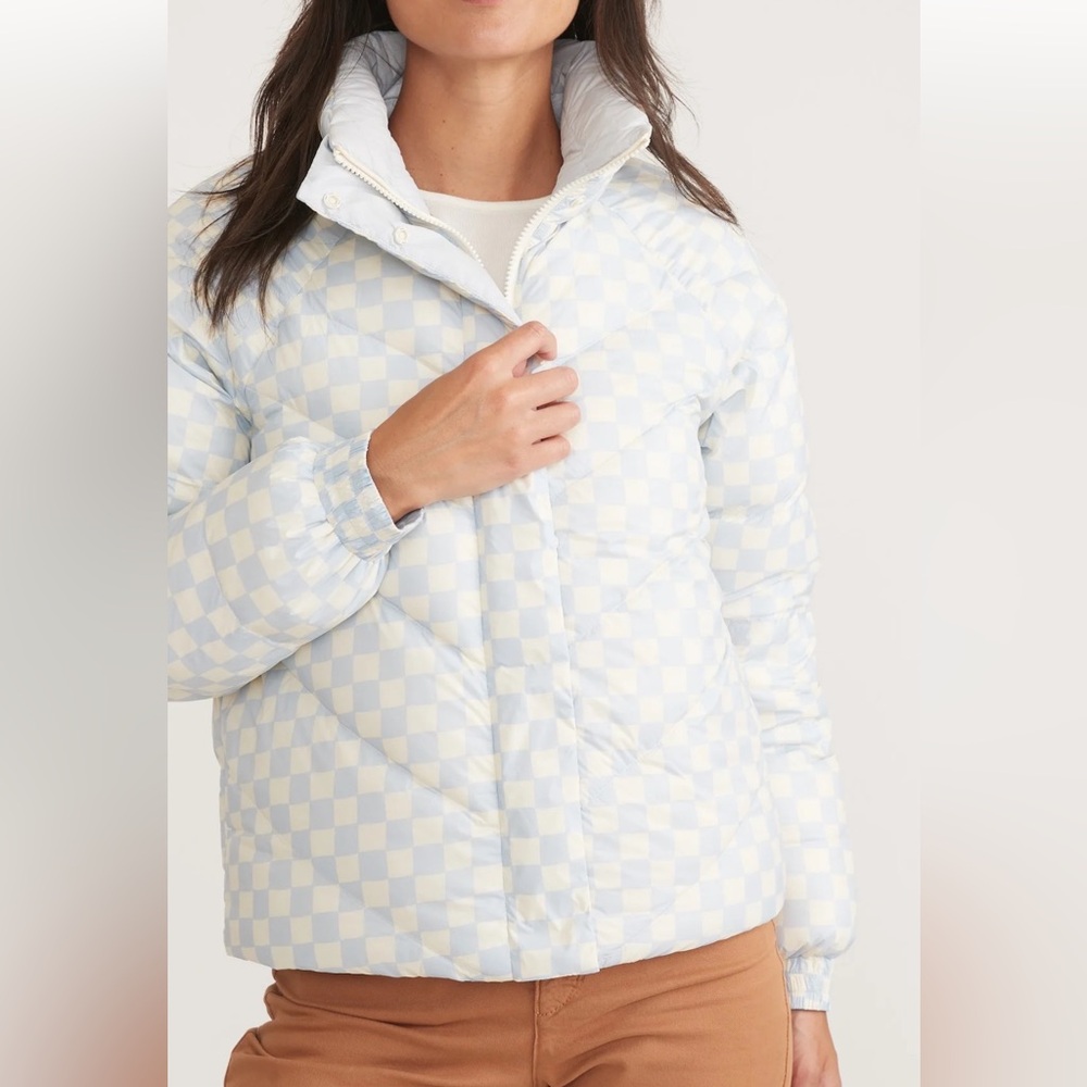 Marine Layer arctic ice reversible puffer jacket size medium new NWT - Picture 2 of 10